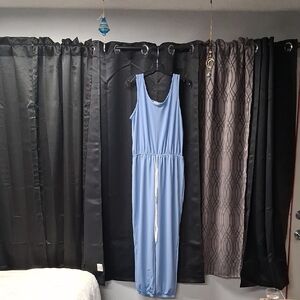 Blue Sleeveless Jumpsuit